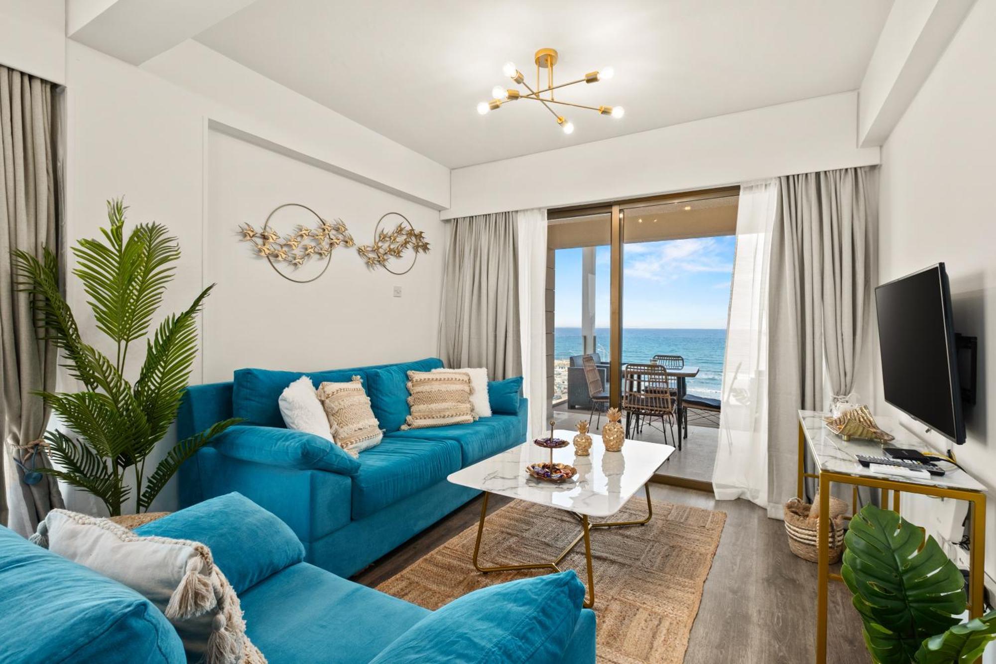 Lazuli Sea View Beachfront Ap 254 Lárnaca Exterior foto